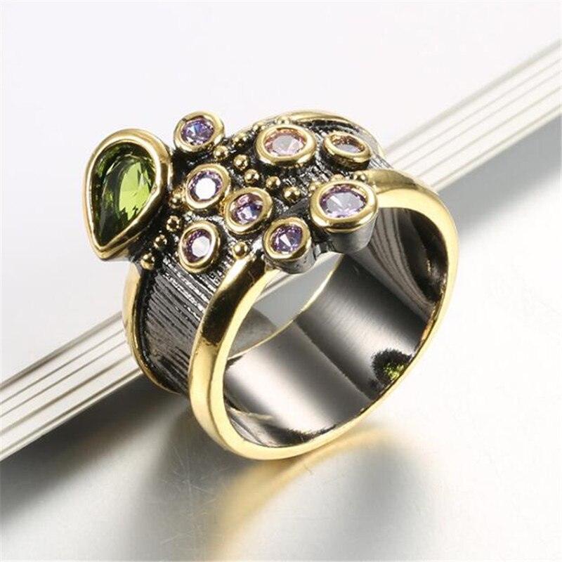 Creative Crystal Luxury Ring For Women Elegant Lady Engagement Rings European And American Female Jewelry - The Jewellery Supermarket