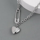 Best Gift ideas - Elegant Charm Vintage LOVE Heart AAA Zircon Sweater Necklace