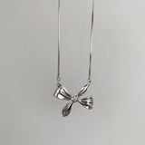 Best Gift Ideas - Elegant Vintage Creative Sweet Big Bowknot Clavicle Chain Necklace - The Jewellery Supermarket