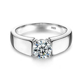 *NEW* Fine 1Ct High Quality AAA+ Cubic Zirconia Diamond Sterling Silver Wedding Ring - The Jewellery Supermarket